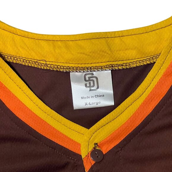 MLB San Diego Padres #31 Whitson Brown Baseball Jersey Button-Up XL - Picture 5 of 5